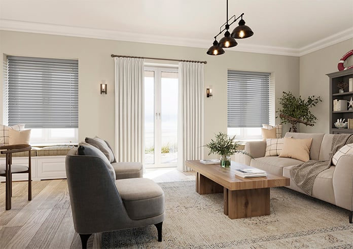 Ecowood, Tranquil Grey Fine Grain - Motorised Venetian Blind - Image 6
